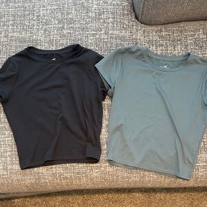 Hollister Black and Blue T-Shirts